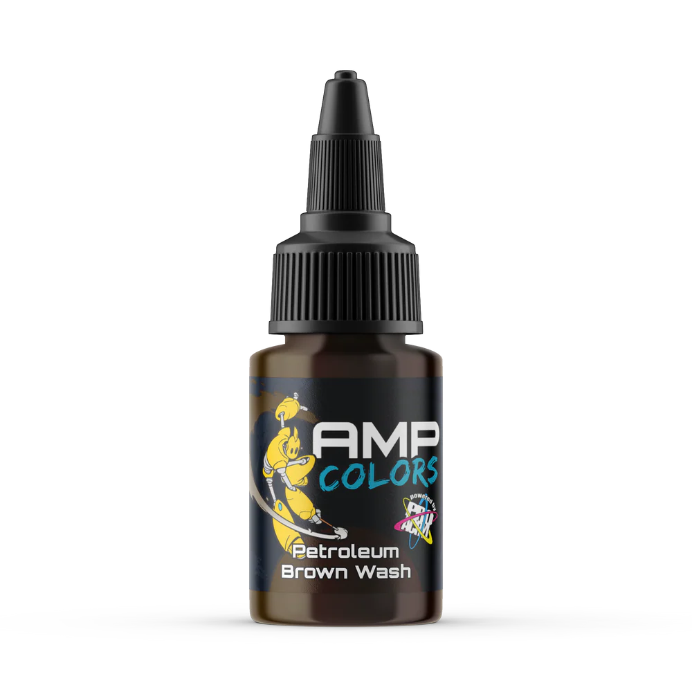 PRO ACRYL AMP COLORS PETROLEUM BROWN WASH