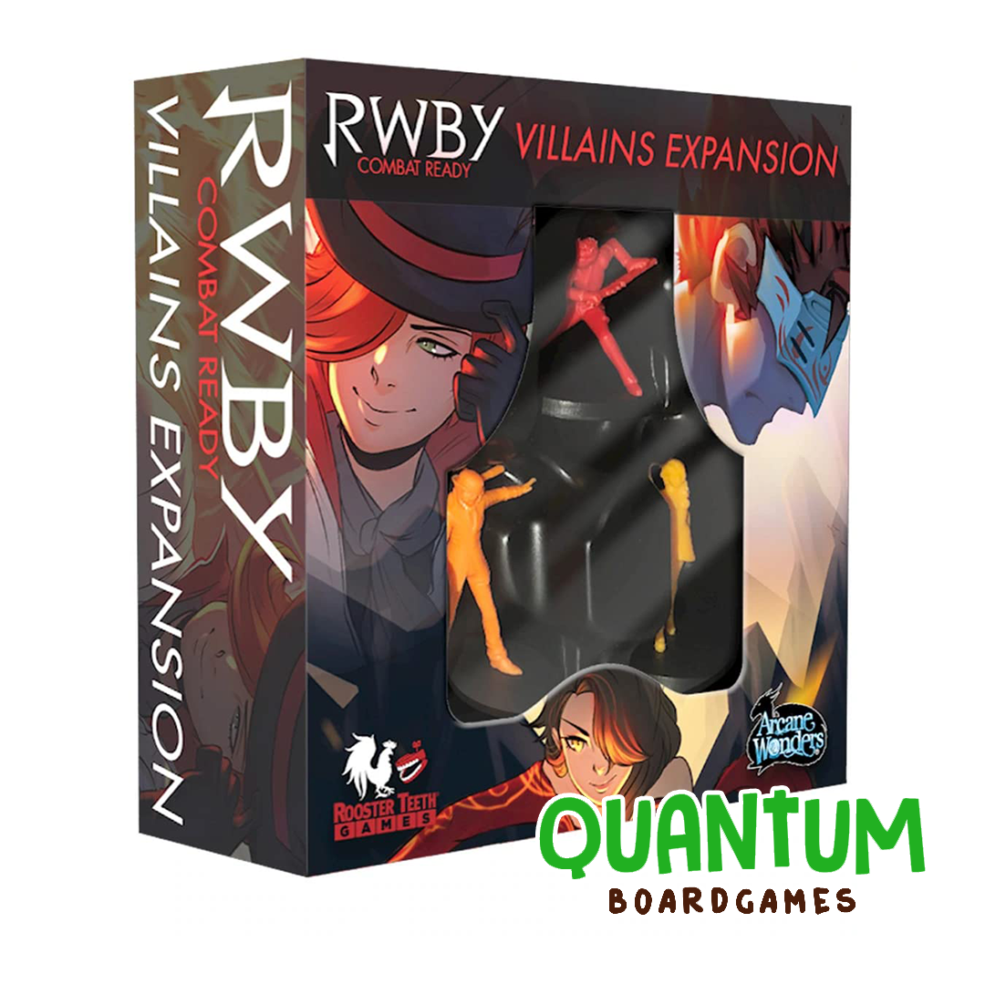RWBY Villains expansión de juego de mesa en inglés con villanos y nuevas mecánicas