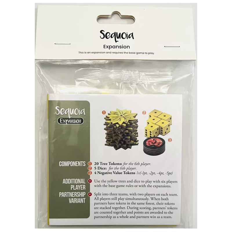 Sequoia Expansion Pack componentes juego mesa dados control área
