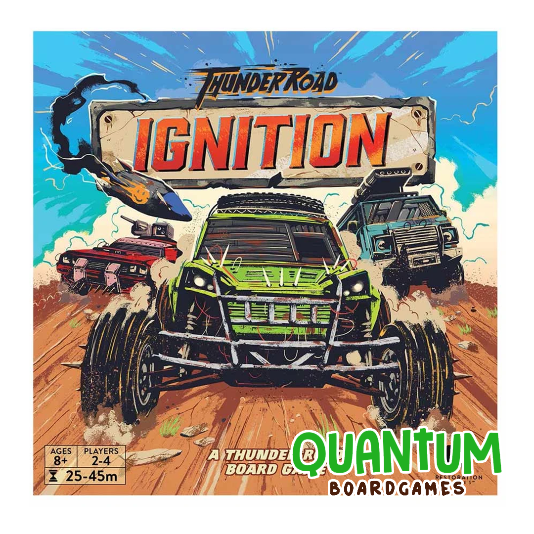 Thunder Road Ignition caja juego de mesa carreras combate posapocalíptico Restoration Games