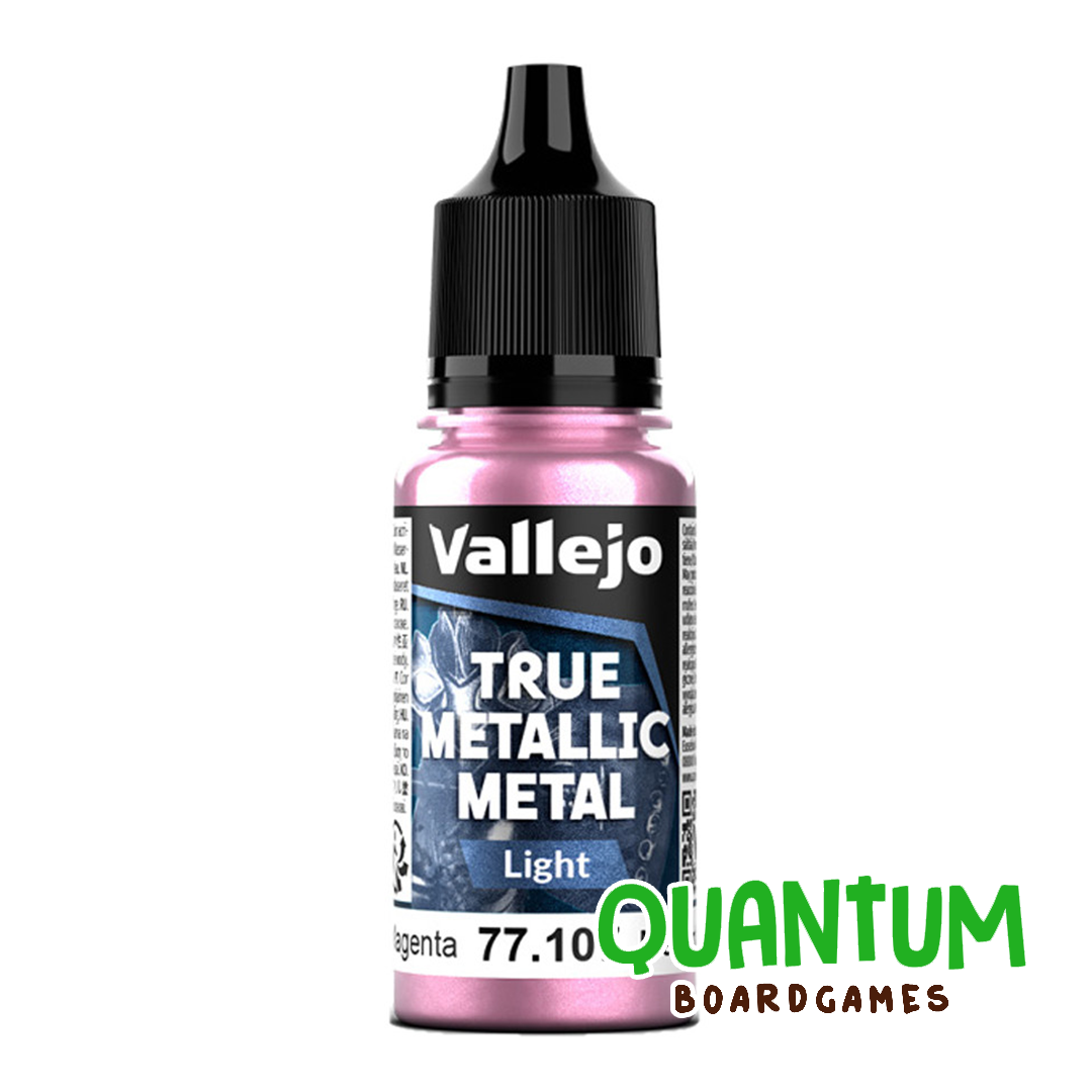 Pintura metálica Vallejo True Metallic 77.107 Light Crimson Magenta para modelismo
