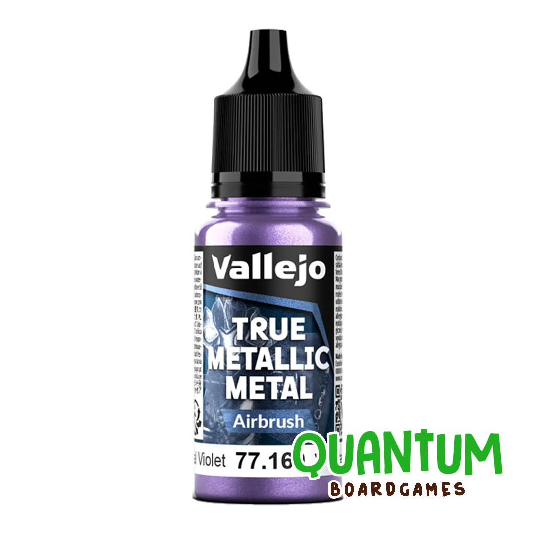 Pintura Vallejo 77.169 Airbrush Celestial Violet metálica para miniaturas wargames
