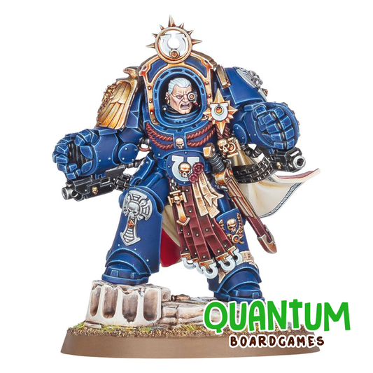 Space Marines: Ultramarines Marneus Calgar in armour of Antilochus