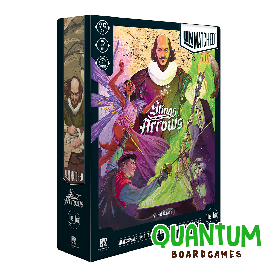 Unmatched Slings and Arrows juego de mesa táctico español con personajes únicos