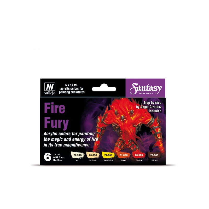 PAINT SET 70.243 FIRE FURY SET