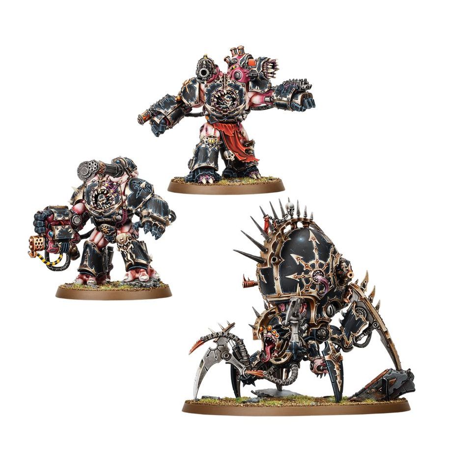 Chaos Space Marines: Warpforged Venomcrawler & Obliterarots