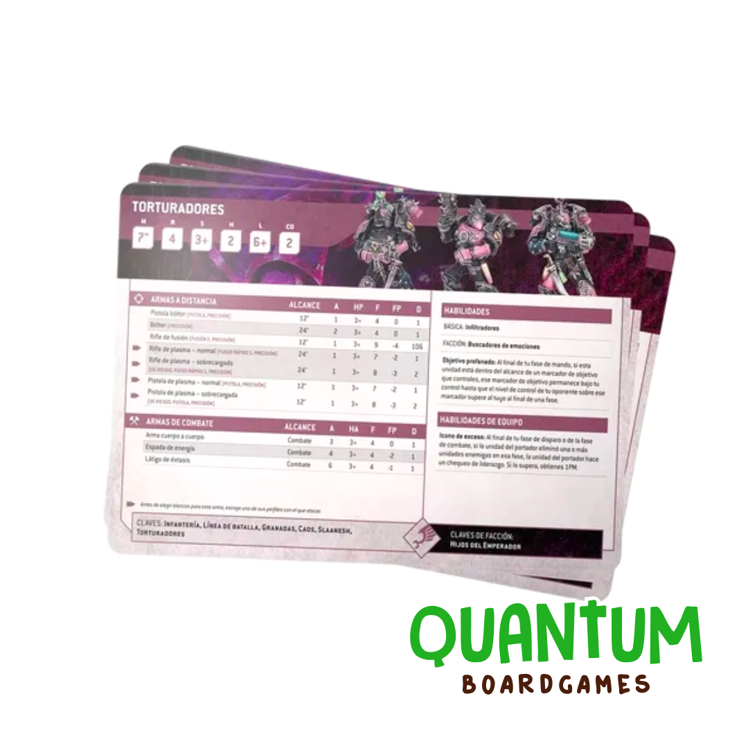 Datasheet Cards: Emperors Children - Español