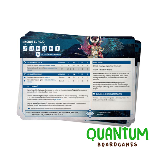 Datasheet Cards: Thousand Sons 2025 - Español