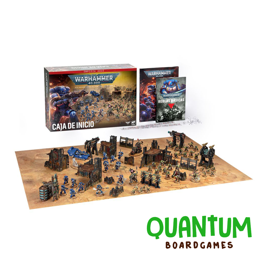Warhammer 40000 Set de Inicio 11va Edición español con miniaturas Space Marines y Orks