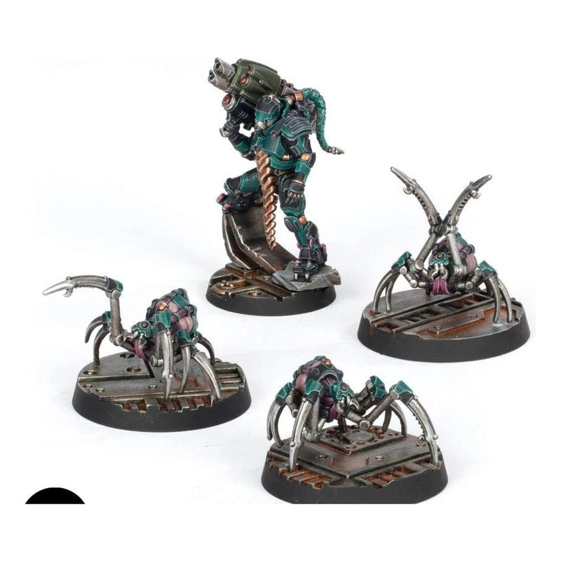 NECROMUNDA VAN SAAR CHAMPION IN CARAPACE WITH CYBERACHNIDS FORGE WORLD