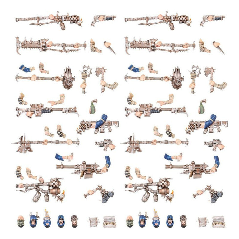 Caja de armas y mejoras Cawdor para Necromunda con 64 piezas de plástico Games Workshop