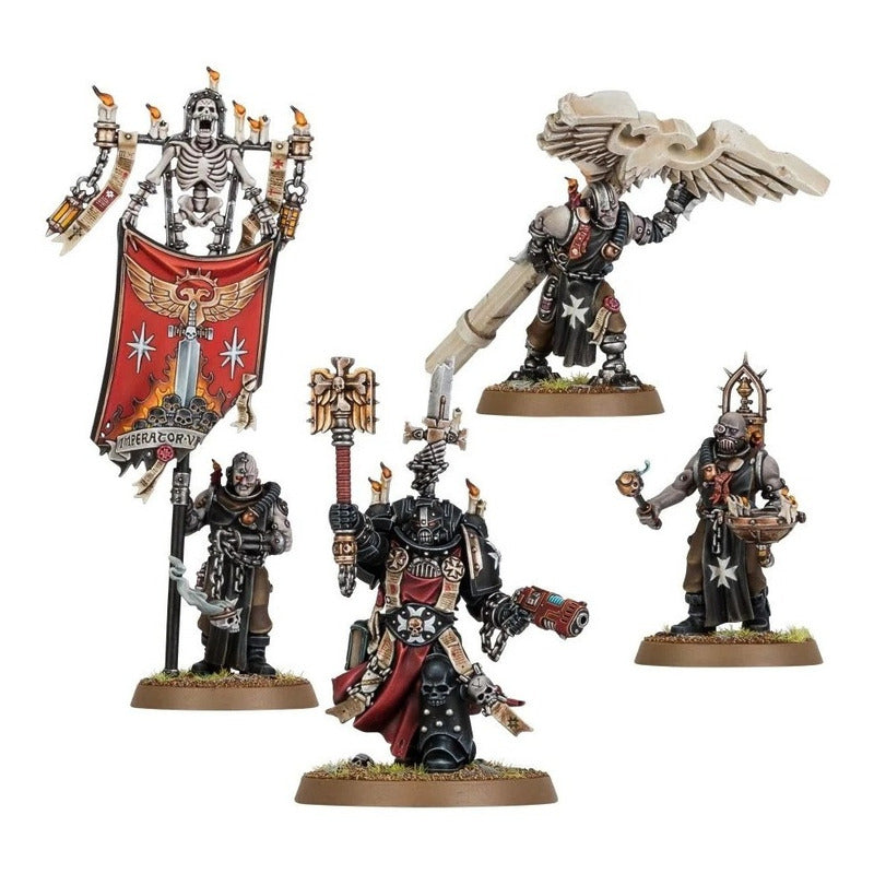 BLACK TEMPLARS GRIMALDUS AND RETINUE