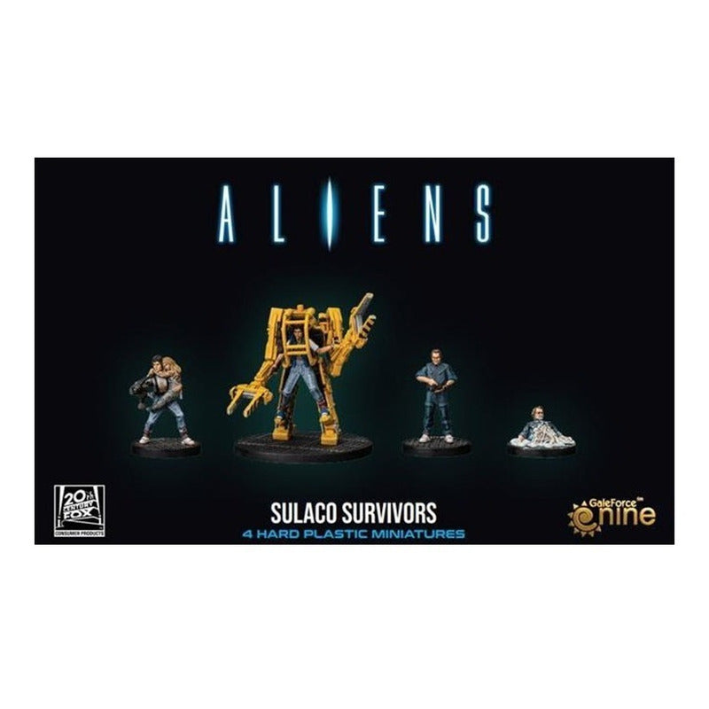Miniaturas ALIENS Sulaco Survivors - Power Loader Ripley Bishop escala 30mm
