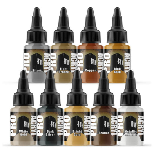 PRO ACRYL METALLIC SET – 9 COLORES