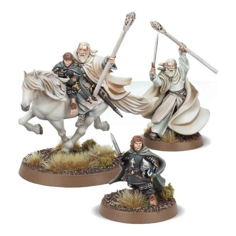 THE LORD OF THE RINGS GANDALF THE WHITE & PEREGRIN