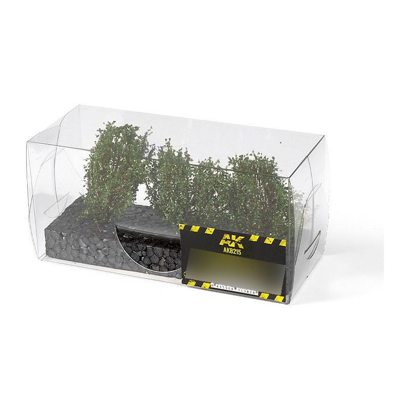 DARK GREEN BUSHES 4-6CM