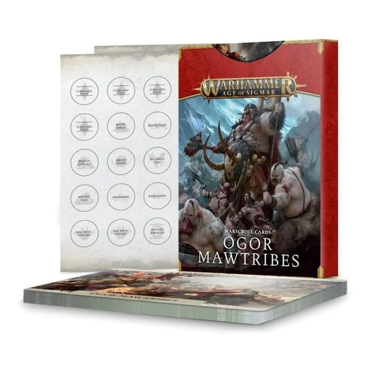 OGOR MAWTRIBES WARSCROLL CARDS EN ESPAÑOL