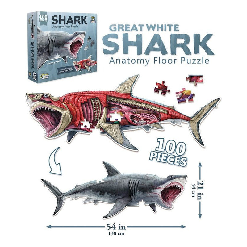 FLOOR PUZZLE SHARK 100 PC