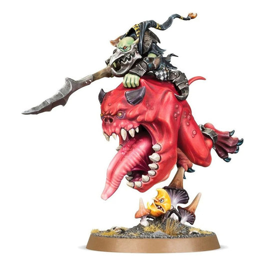 GLOOMSPITE GITZ LOONBOOS ON GIANT CAVE SQUIG