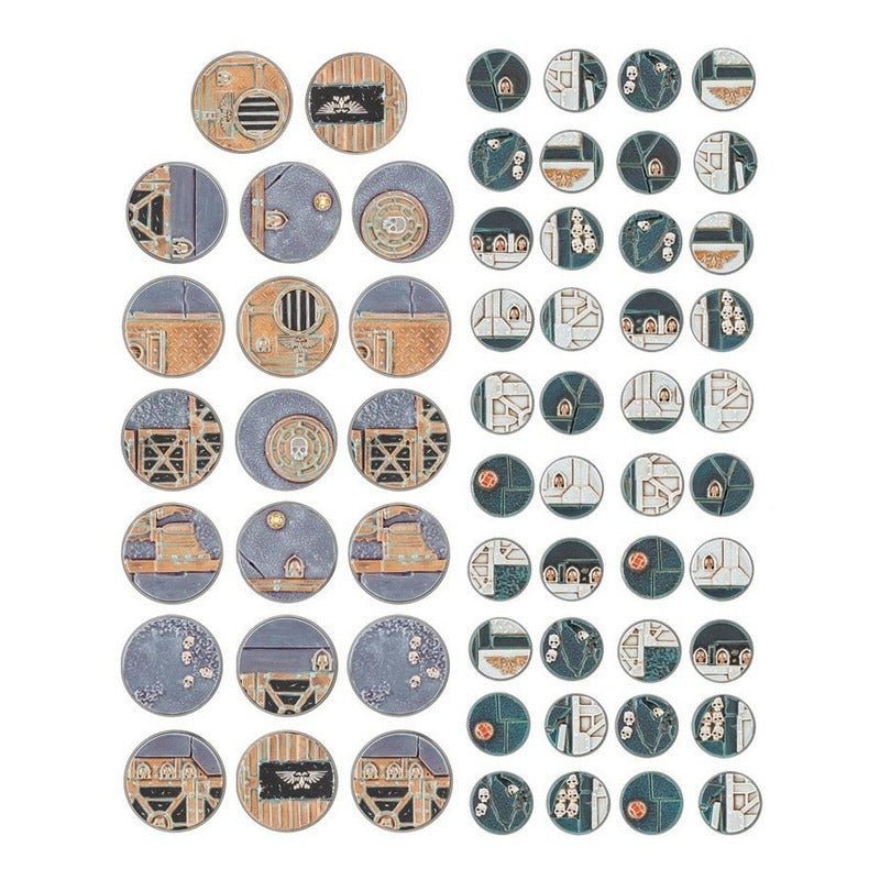 WARHAMMER 40K SECTOR IMPERIALIS 25 Y 40MM ROUND BASES