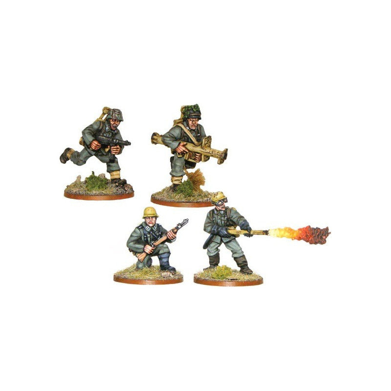 BOLT ACTION GERMAN HEER PIONEER PANZERSCHRECK AND FLAMER WEB EXCLUSIVE