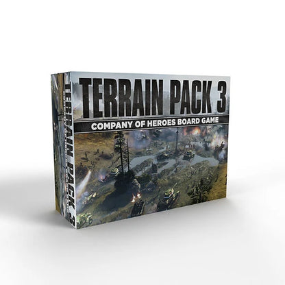 Terrain Pack 3 Company of Heroes 2nd Edition con árboles 3D, fábricas y cobertura destructible para wargames