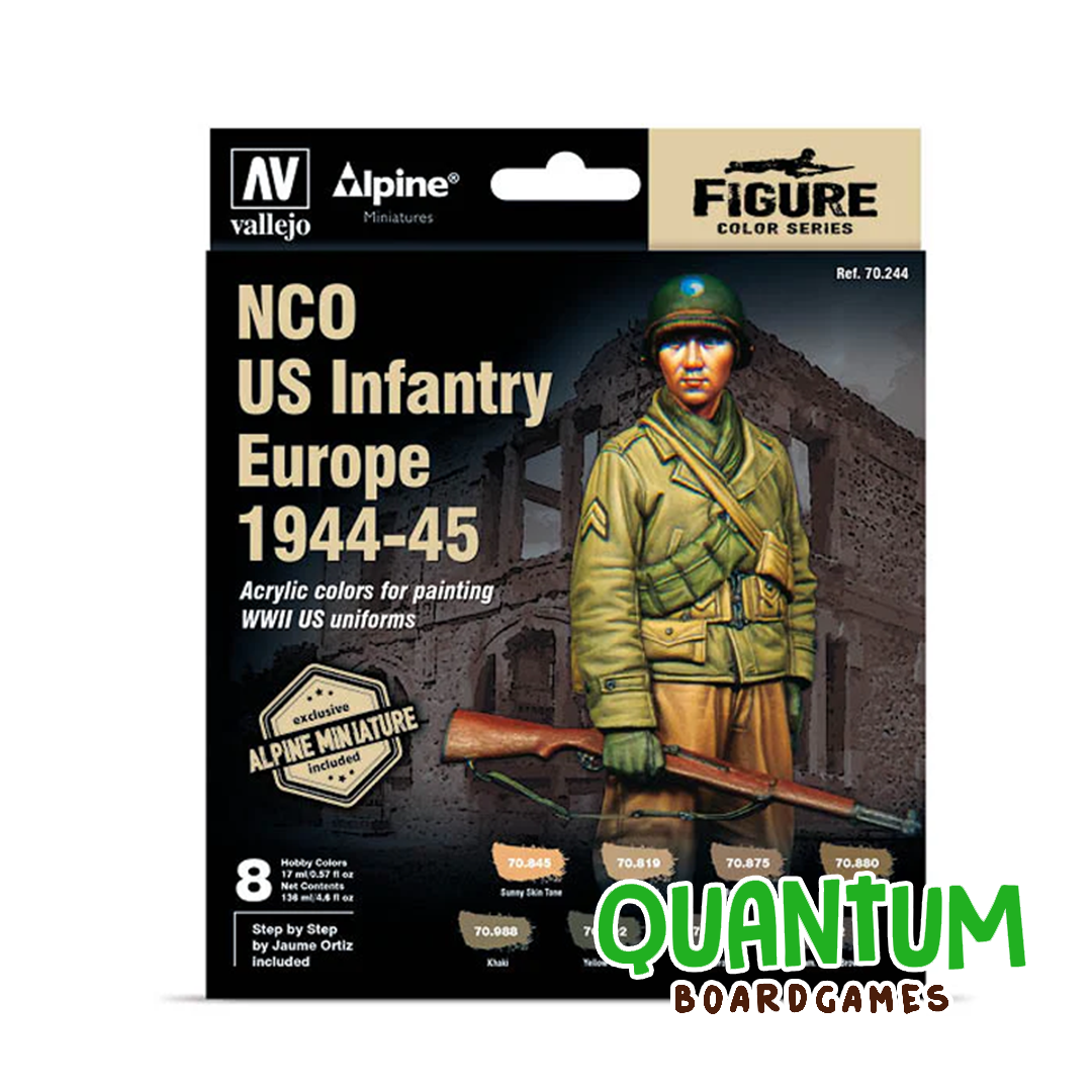 Model Color: 70.244 Alpine NCO US Infantry Europe 1944-45 Paint Set