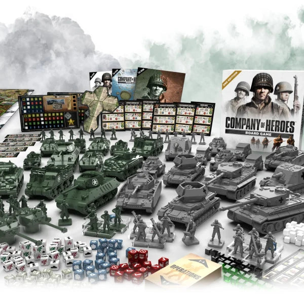 Company of Heroes 2nd Edition: Juego de mesa wargame Quantum Boardgames con componentes premium y 40 mapas
