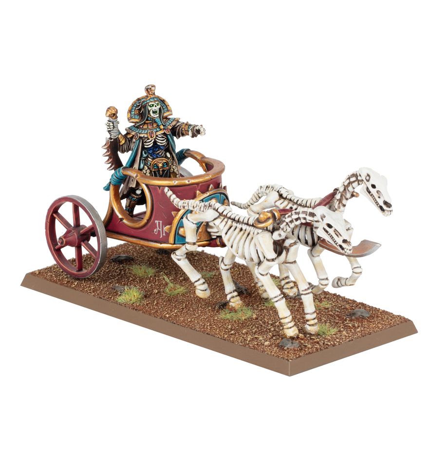 OLD WORLD TOMB KINGS OF KHEMRI TOMB KING ON CHARIOT WEB EXCLUSIVE