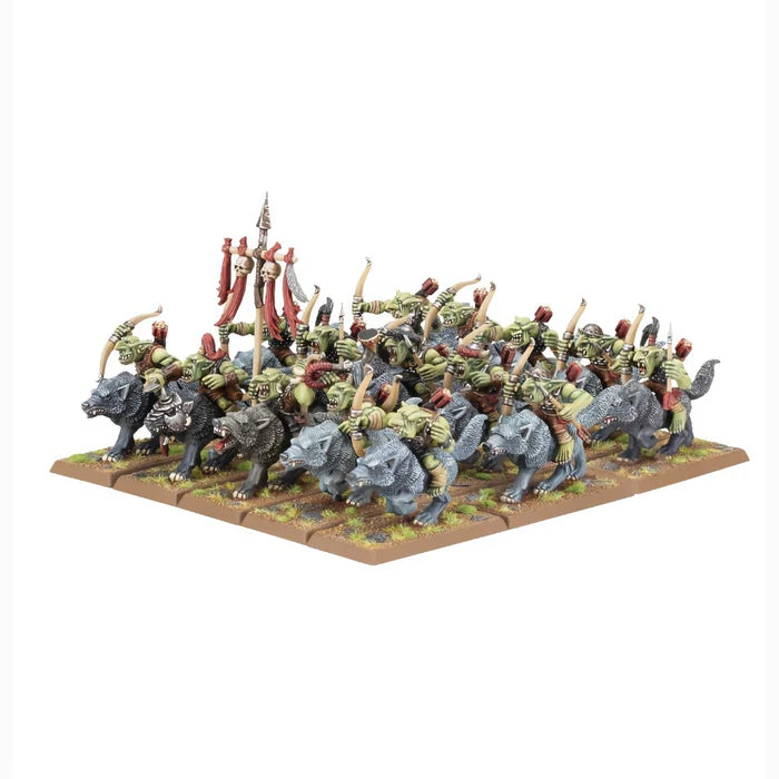 OLD WORLD ORC AND GOBLIN TRIBES GOBLIN WOLF RIDER MOB