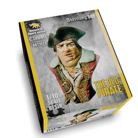 ABTEILUNG502 HISTORICAL 3 PIRATE BUSTS FIGURES DELUXE WOODEN BOX  LIMITED EDITION  ABT HISTORICAL FIGURE SERIES