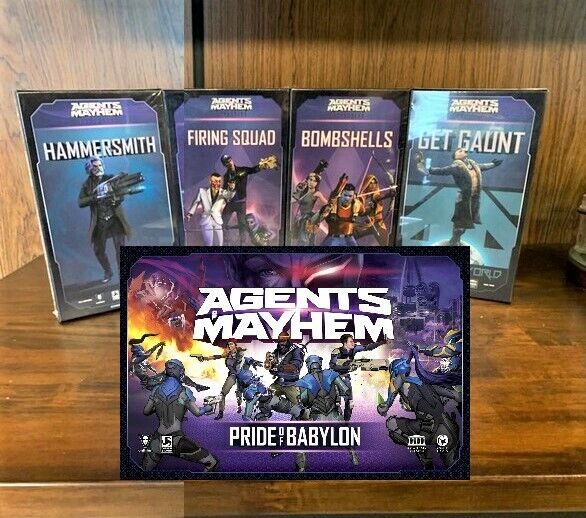 AGENTS OF MAYHEM PRIDE OF BABYLON KICKSTARTER (5 ITEMS)