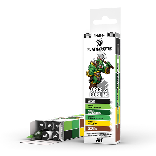 AK INTERACTIVE PLAYMARKERS SET AND ORCS AND GOBLINS