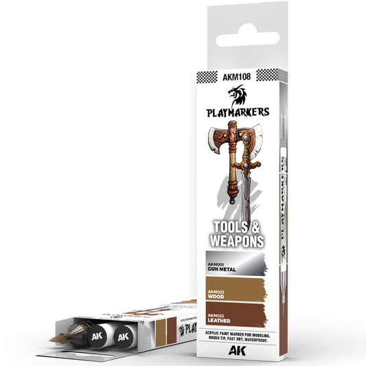 AK INTERACTIVE PLAYMARKERS SET AND TOOLS AND WEAPONS