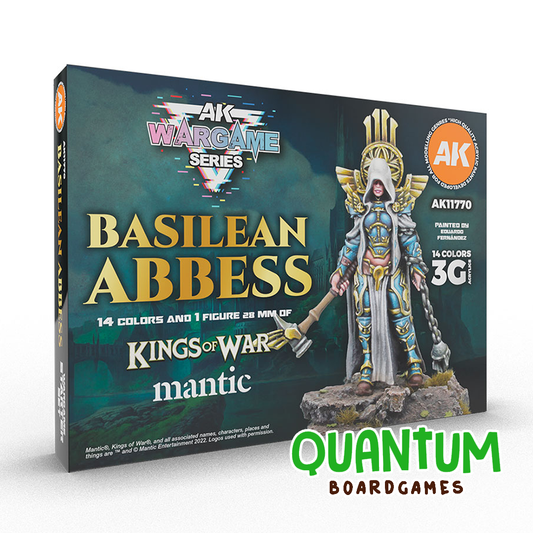 AK Interactive Wargame Series: Signature Starter Basilean Abbess - 14 Colors and 1 Figure