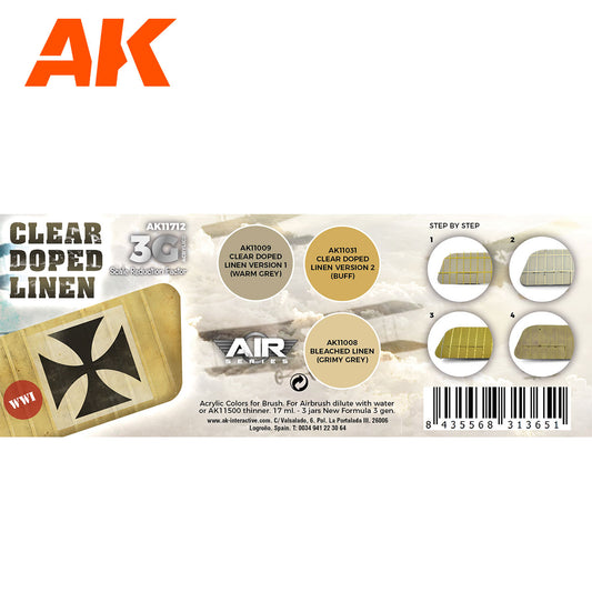 CLEAR DOPED LINEN SET 3G