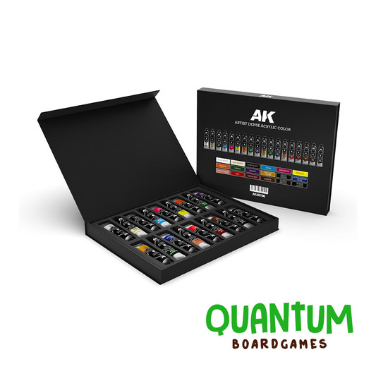 Set Deluxe Edition Box de pinturas acrílicas AK Interactive para miniaturas y wargames