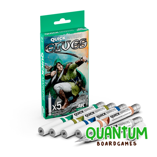 Set de marcadores AK Interactive para pintar miniaturas élficas - Colores profesionales de secado rápido