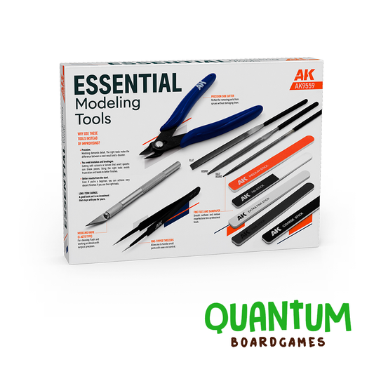 Kit completo herramientas modelismo AK Interactive Essential Modeling Tools para miniaturas y Warhammer