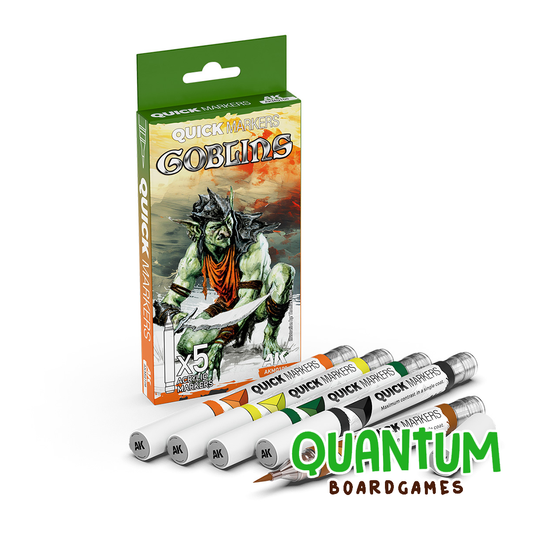 AK Interactive Goblins Quick Markers Set - Colores para pintar miniaturas de goblins y fantasía