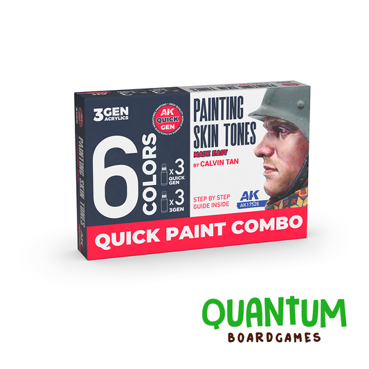 Set de pintura acrílica AK Interactive Painting Skin Tones para miniaturas y wargames