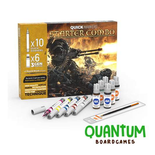 AK Interactive Starter Combo Quick Markers 3 Gen Set para pintar miniaturas wargames