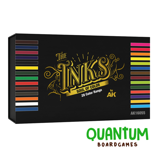 Set completo AK Interactive Inks 28 colores acrílicos 30ml para miniaturas wargames