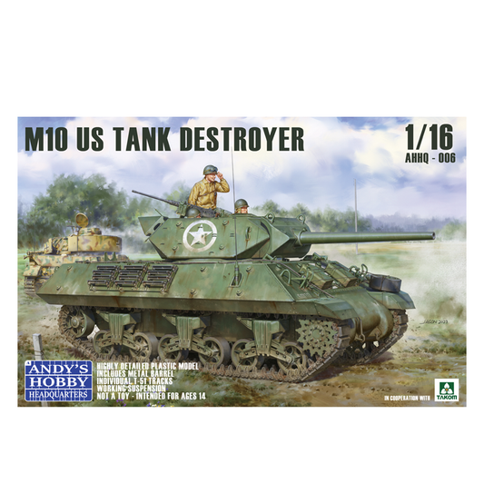 ANDY'S HHQ X TAKOM 1/16 US M10 TANK DESTROYER (WITH FULL BODY FIGURE)