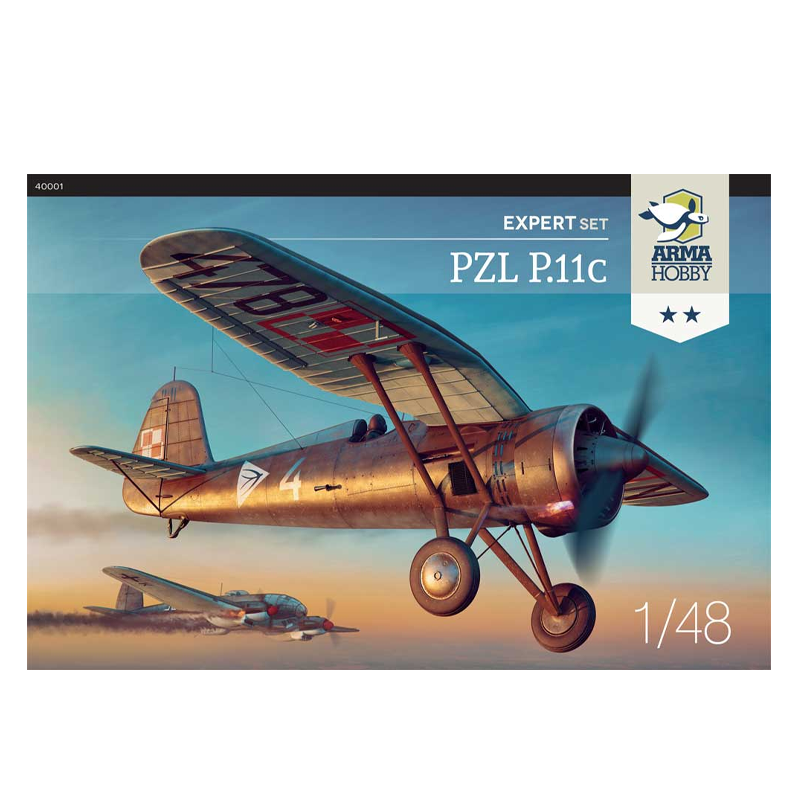ARMA HOBBY 1/48 PZL P.11C AIRCRAFT EXPERT SET