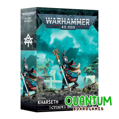 Aeldari Kharseth miniatura Warhammer 40K personaje HQ detallado