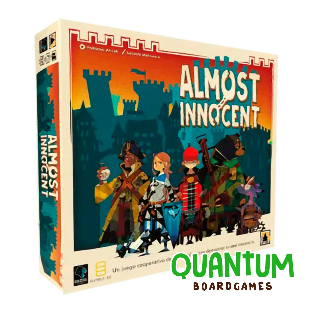 Almost Innocent juego de mesa español deducción cooperativa 2-5 jugadores