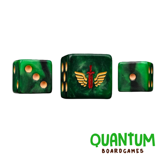 BARON OF DICE ANGELS OF DEATH X25 DICE SQUARE CORNER (DARK ANGELS)