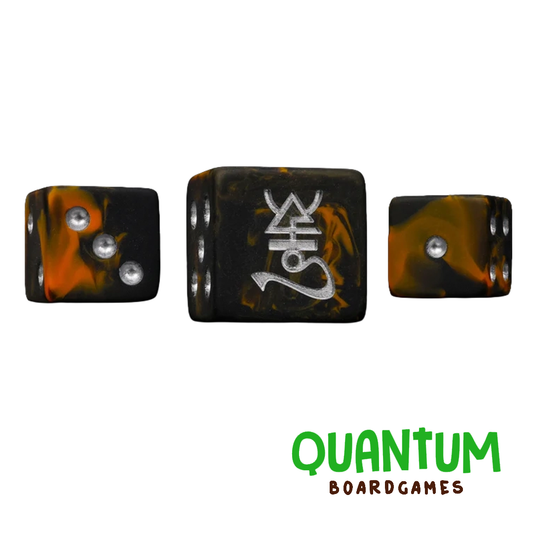 BARON OF DICE DARK ONES DICE X25 DICE SQUARE CORNER (DRUKHARI)
