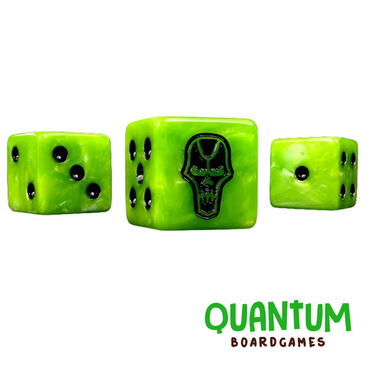 BARON OF DICE DAY OF THE DEAD DICE SKULL X25 DICE SQUARE CORNER (NECRONS)